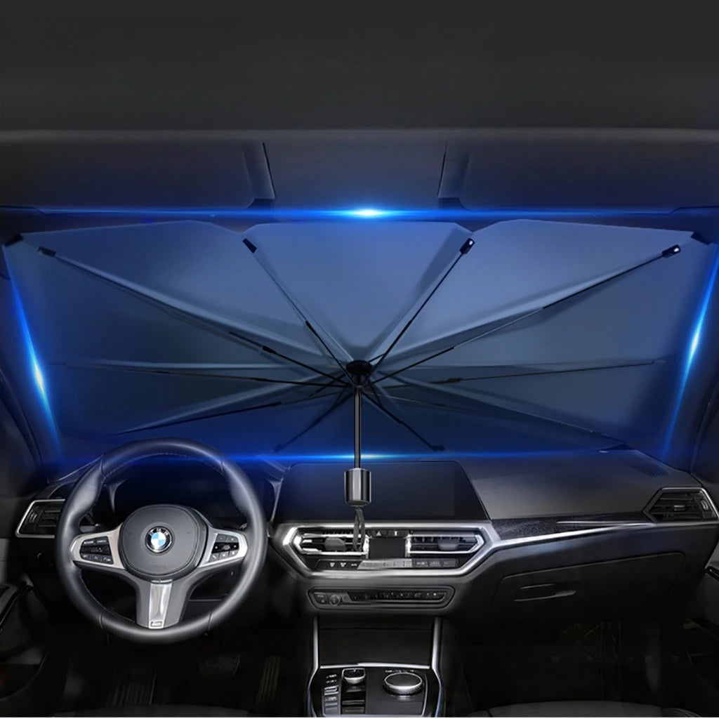 Parasol plegable para parabrisas de coche con protección solar UV