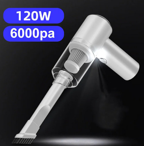 Aspiradora inalámbrica para coche 120W en color blanco